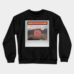 Happy Halloween Pumpkin painting Crewneck Sweatshirt